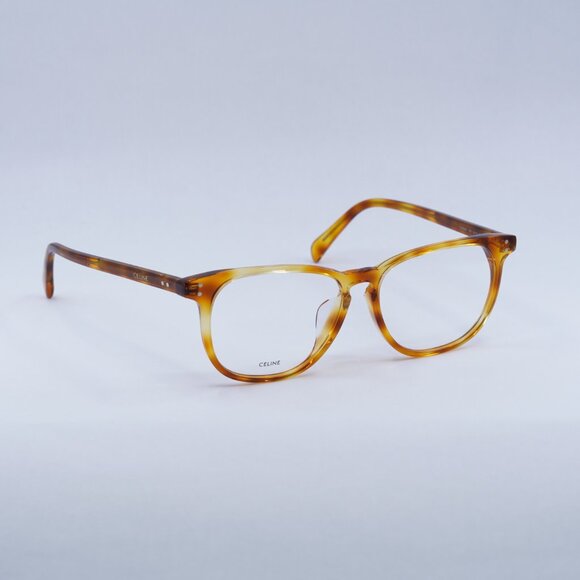 🕶️ New Celine CL50046F 053 Eyeglasses - Light Havana Frame 56mm - Picture 4 of 13